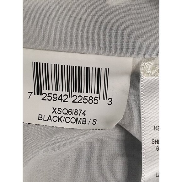 BCBGMaxAzria Black White Floral Cap Sleeve Shift Dress Garden Party Chic Small - Picture 10 of 11